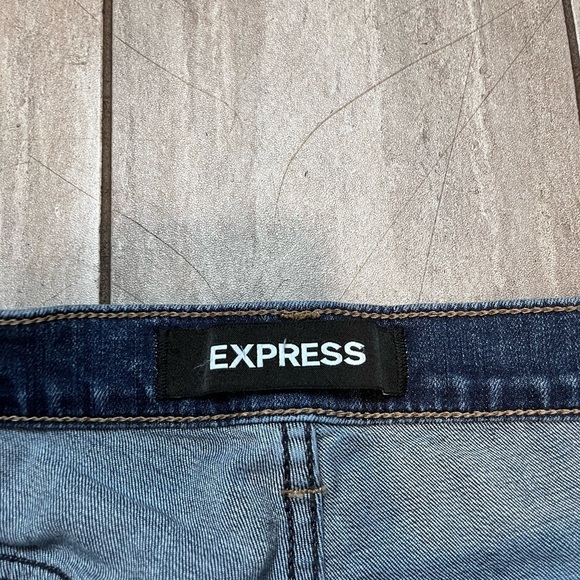 Express Womens Girlfriend High Rise Distressed Denim Size 4 - Picture 2 of 7
